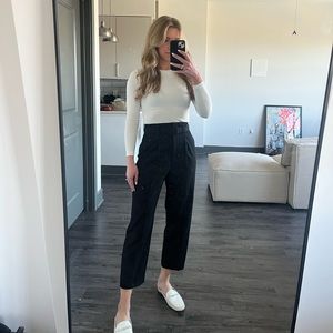 Zara Black Belted Trousers
